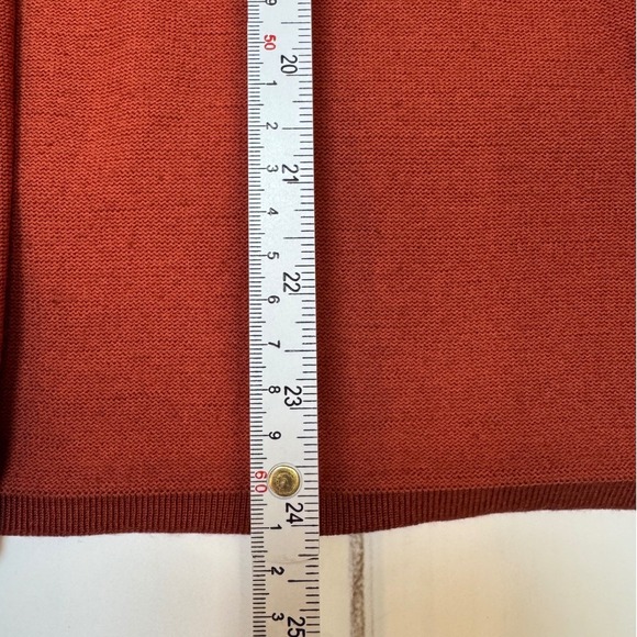 Rust Colored Knit Hoodie Cardigan by Allie & Rob / Medium / SKU 0014 - Picture 7 of 9